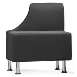 Rocada, Sofa + Bettsofa, Soft rechtes Modul Sofa 73,8x66x77 cm, schwarz (Modular Sofa)