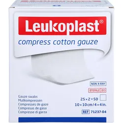 Leukoplast Compress Cotton Gauze Ste 10x10 8F 50 ST