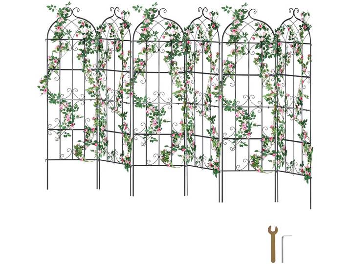 VEVOR Set van 6 Trellis Klimhulp Planten Trellis 51x180cm