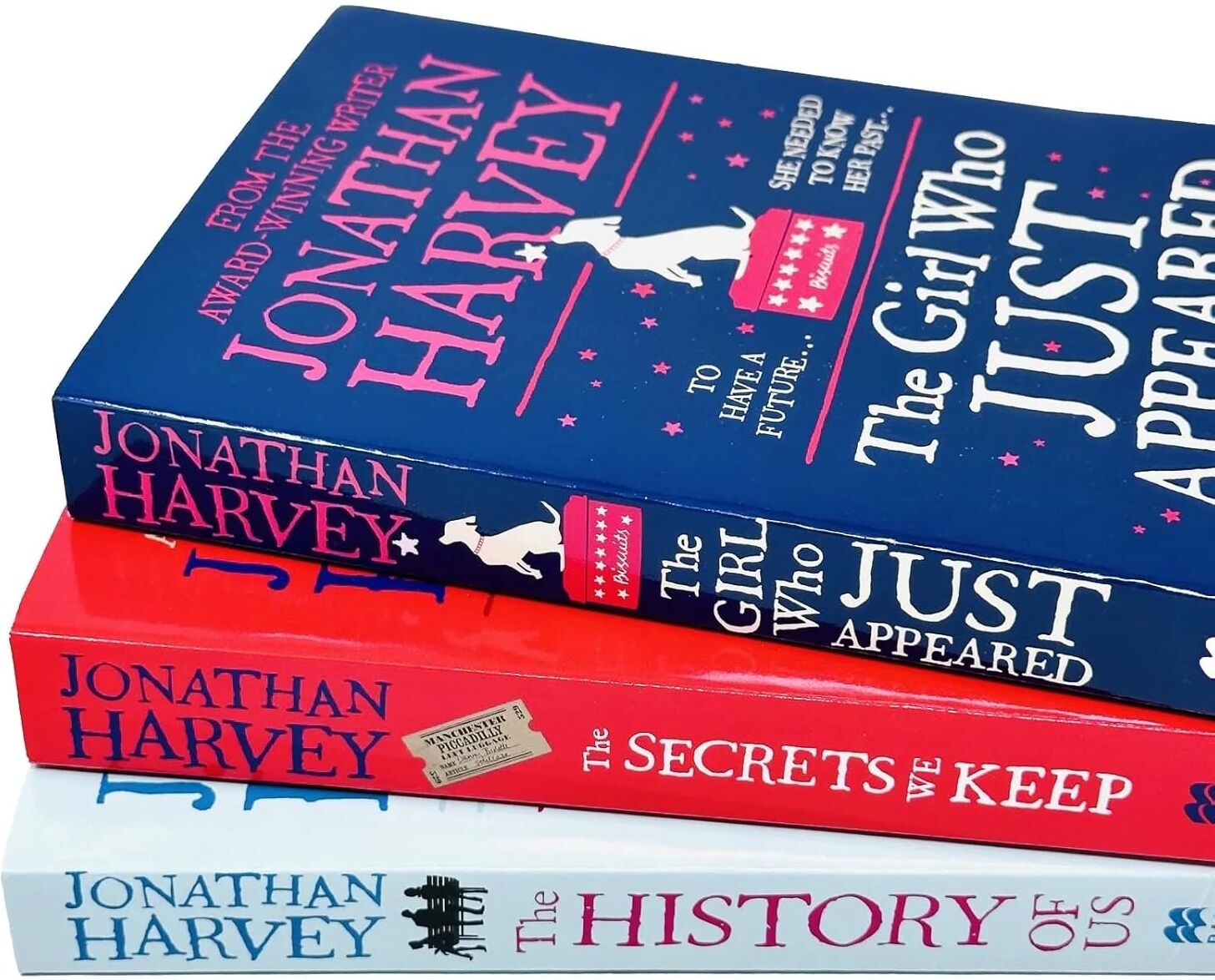 Pan (Pan Macmillan) Jonathan Harvey 3 Books Collection Set - The Girl Who Just Appeared, The Secrets We Keep, The History of Us - Adult Fiction Paperback Novels