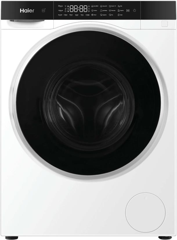 Haier HWD50-BP12307U1, Frontlader, Freistehend, Weiß, Links, Schwarz, Schwarz