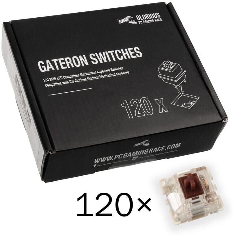 Glorious Gateron Brown Switches (120 St&uuml;ck)