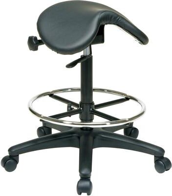 Office Star Products OSP Backless Drafting Saddle Seat Stool