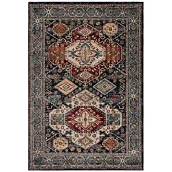 KADIMA DESIGN Teppich Vintage-Stil | Geometrisches Muster | Strapazierfähig | Pflegeleicht | Für Fußbodenheizung | 200x290cm