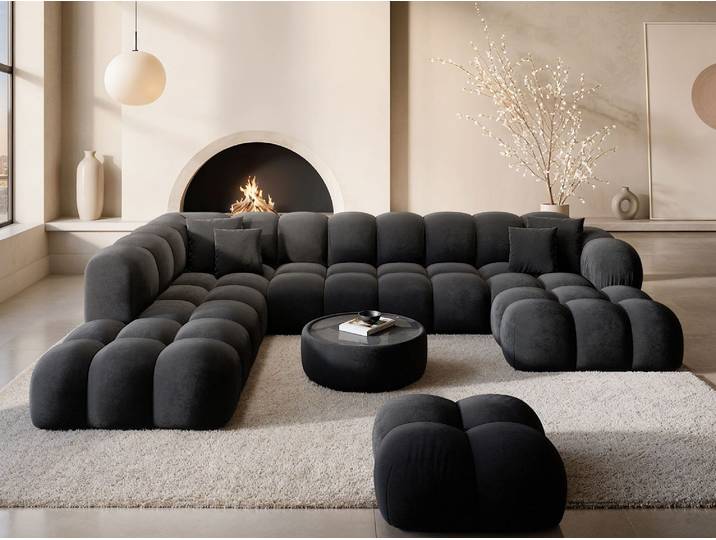 Wohnlandschaft Monteverde Lounge U-Form in Stoff