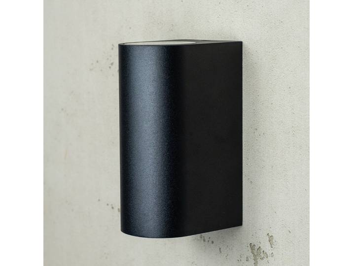 Læsø Applique Murale d'Extérieur Haut/Bas Noir Mat - Dyberg Larsen - Design - Aluminium - Multi-ampoules
