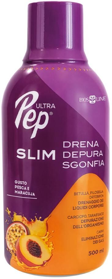 BIOS LINE SpA Ultra Pep Slim Drena Depura Sgonfia Pesca, 500 ml