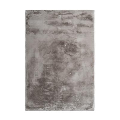 Hochflor-Teppich KAYOOM "Emotion 525", grau (taupe), B:80cm H:27mm L:150cm, Polyester, Teppiche, Fell Haptik, weich kuschelig, alle Räume