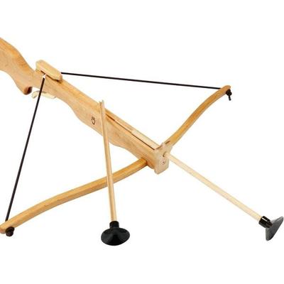 BestSaller 1242 - Kinder-Armbrust inkl. 3 Pfeilen, 57cm, Erlenholz geölt, Holz-Armbrust