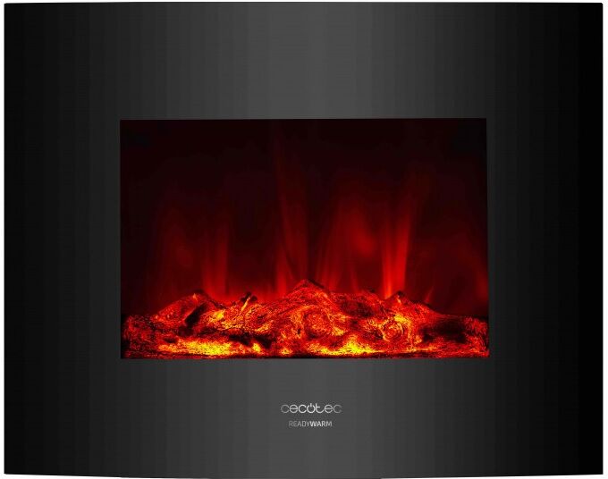 Lareira Eléctrica 2000W 26" READY WARM 2600 CURVED FLAMES - CECOTEC