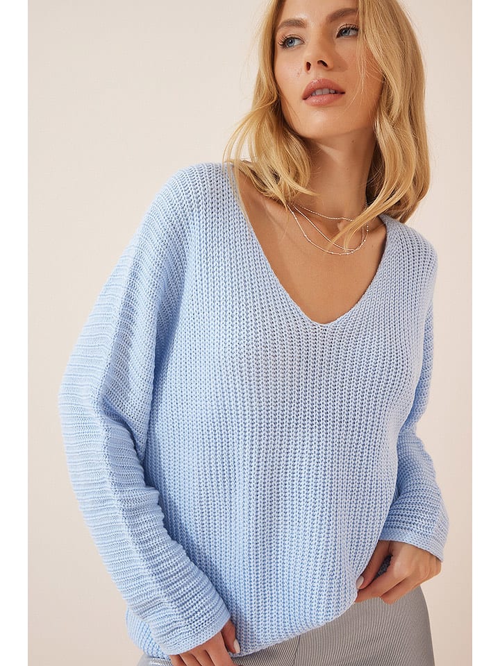 Happiness Istanbul Pullover in Hellblau - onesize
