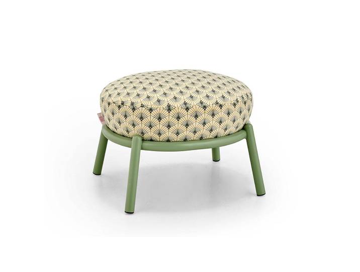 MEME DESIGN pouf DROP (Cat. C - couleur de votre choix - Tissu et métal RAL)