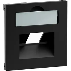 Legrand 765358 SEANO Abdeckung 1x RJ45 f Datendosen Fremdfabrikate schwarz lackiert