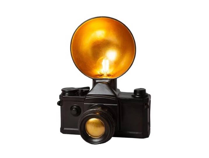 LUCIDE EXTRAVAGANZA CAMERA - Lampe de table - 1xE14 - Noir