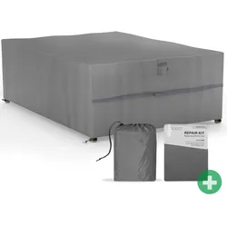 SANZARO Abdeckung für Sitzgruppe Gartentisch Schutzhülle UV-Beständig    280 x 204 x 90 cm280 x 204 x 90 cm (BxTxH)