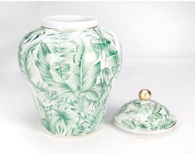 Orchard Creek Designs "Saguenay 14"" Porcelain Ginger Jar"