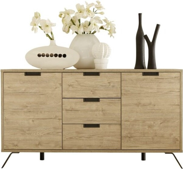 Meublorama Buffet Collectie SHOW met 2 deuren en 3 laden in licht eiken