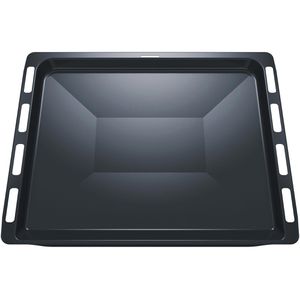 Bosch Backblech HEZ431002, grau, aus Emaille, 46,5 x 37,5 cm, Rand 2,9 cm hoch