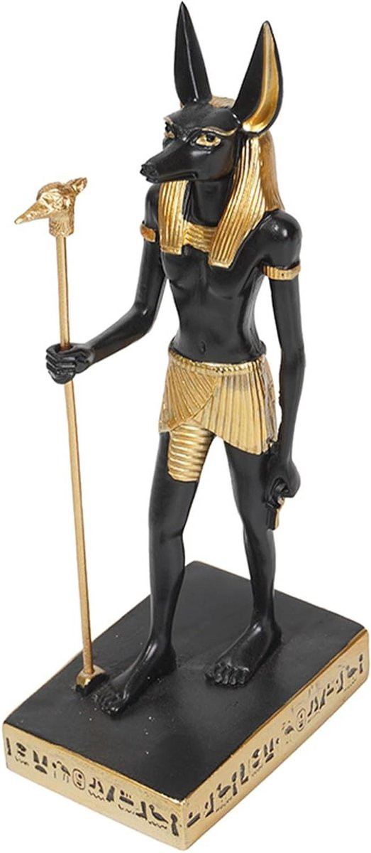 Egyptische Anubis Standbeeld Collectible Beeldje voor Home Decor