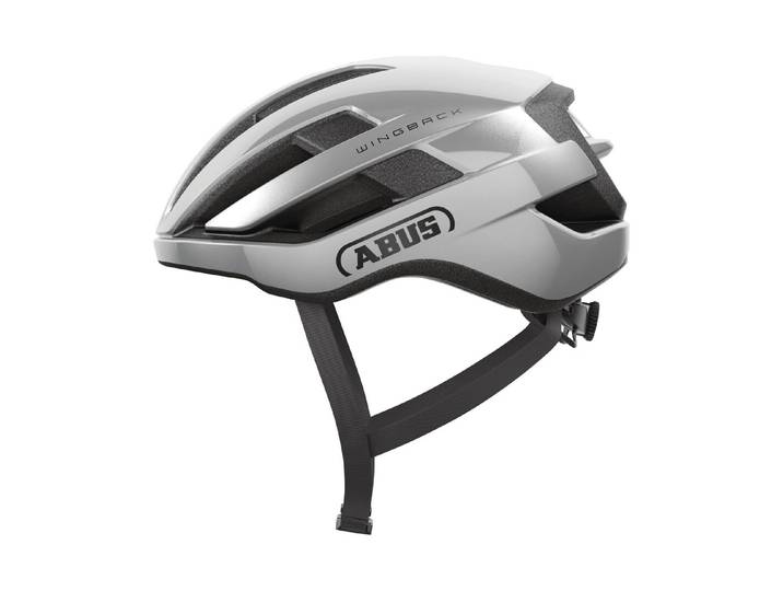 Abus Velohelm WingBack 51 - 55 cm Silber