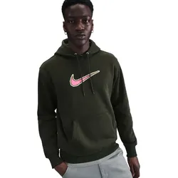 NIKE Club Basketball GX OC1 Hoodie Herren 355 - sequoia/sequoia/black M