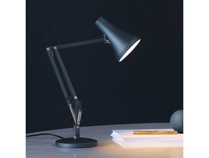 90 Mini Mini lampe à poser Steel Blue & Grey - Anglepoise - Bureau / espaces de travail - Industriel - Métal - À ampoule unique