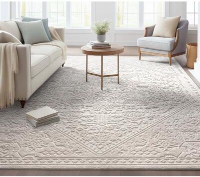 Well Woven Harlow Farmhouse Medallion Area Rug