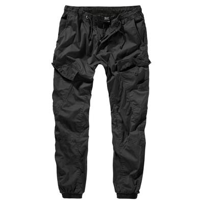 Cargohose BRANDIT "Brandit Herren Ray Vintage Trousers", Herren, Gr. S, US-Größen, schwarz, 98% Baumwolle, 2% Elasthan, unifarben, loose fit, Hosen Cargohose