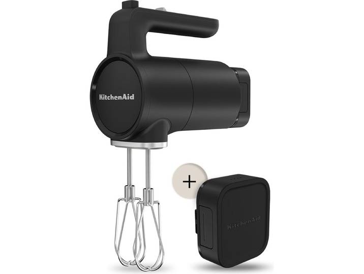 KitchenAid Draadloze Handmixer 5KHMR762BM - Keukenmixer Elektrische Mixer.