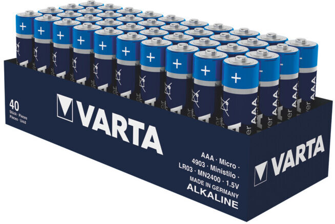 Piles alcalines au manganèse Varta, taille internationale : LR3, 04903121394 (04903121394)