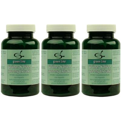 Grüner Kaffee 300 mg Extrakt Kapseln x3 3x120 St