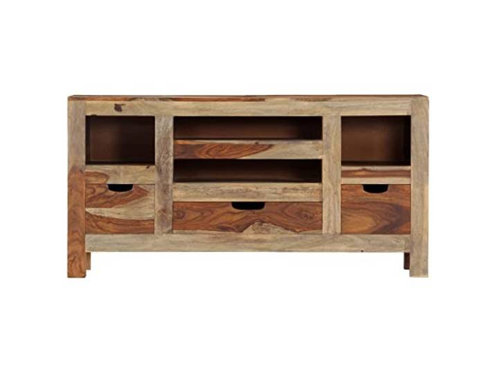 GKMBCVDFR Sideboard 100x30x50 cm Massivholz Akazie 3 Schubladen, 4 Fächer, Handgefertigt, Robust, Langlebig, Stilvoll