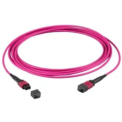 EFB Elektronik MTP¬-F/MTP¬-F 24-Fasermatrix Patchkabel OM4 LSZH erika-violett, Code A, 15m (15 m), Netzwerkkabel