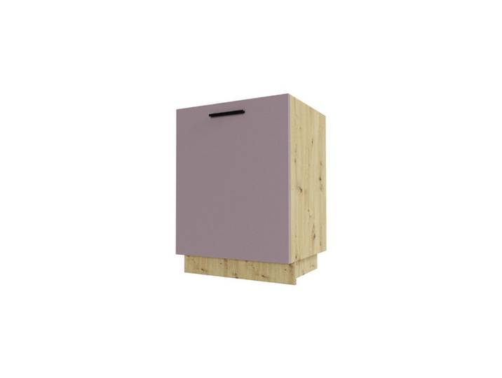 Feldmann-Wohnen Unterschrank Bonn (1-türig, 1 Einlegeboden, 1-St., moderne Optik, MDF Fronten) 60x50x82cm Front- & Korpusfarbe wählbar