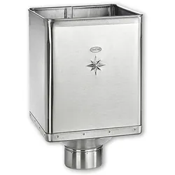 Design-Wasserfangkasten Grömo, UGINOX Patina K41, verschiedene Größen (Ausführung: Ø 120mm)