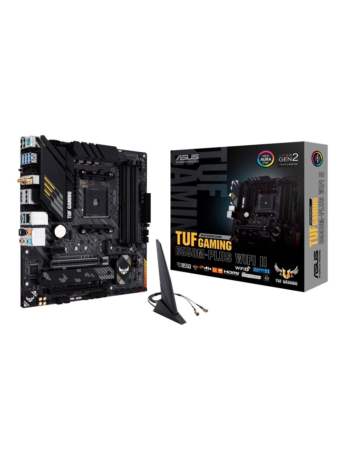 ASUS TUF GAMING B550M-PLUS WIFI II Mainboard - AMD B550 - AMD AM4 - DDR4 RAM - Micro-ATX