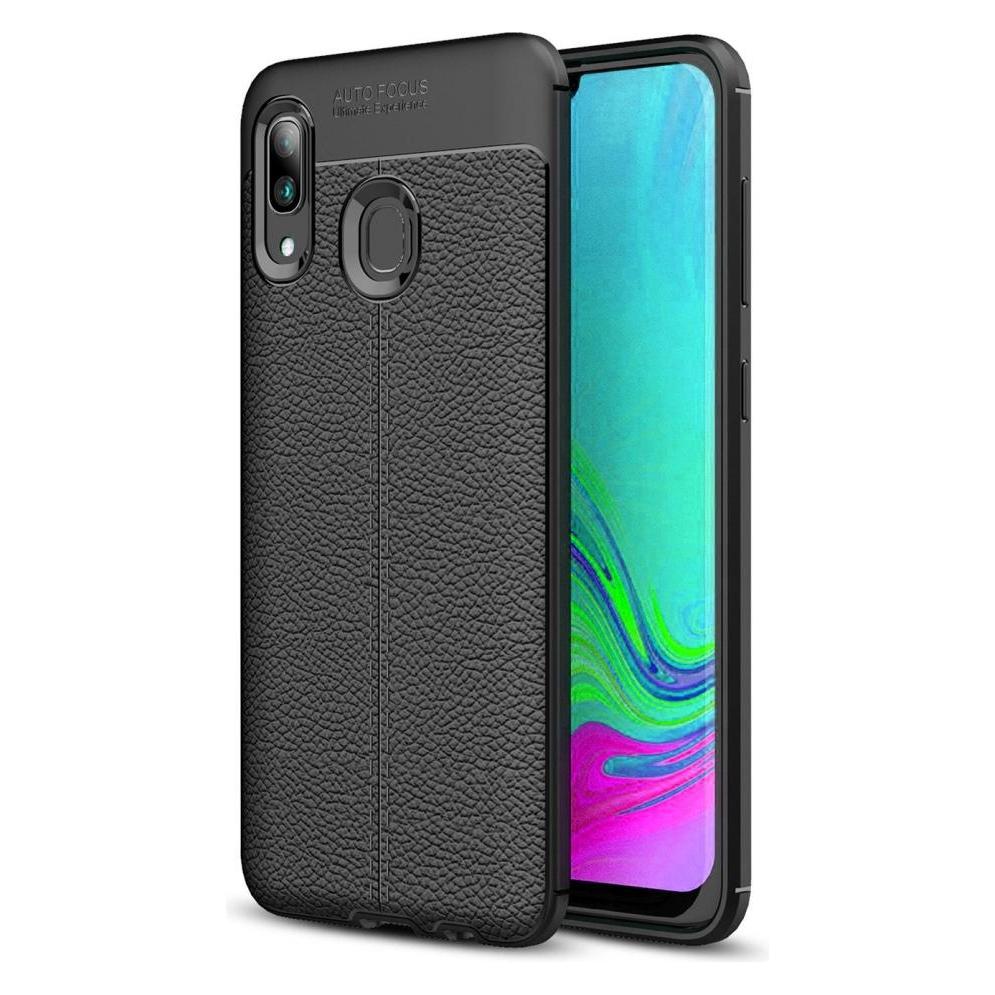 Screenguard Samsung Galaxy A40 Hülle Leather Design TPU Cover (Samsung Galaxy A40) (00024766)