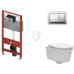 TECE Wand-WC Set für Vorwandmontage + SAT Brevis WC SIKOTS3W2