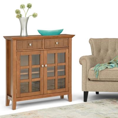 WYNDENHALL Normandy SOLID WOOD Entryway Storage Cabinet