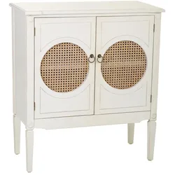 ANRICHTE aus Holz mit weißen Gittern 80x38x90