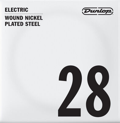 Dunlop Nickel Wound Single Str 028w
