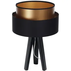 TISCHLAMPE Schwarz 30/45 cm