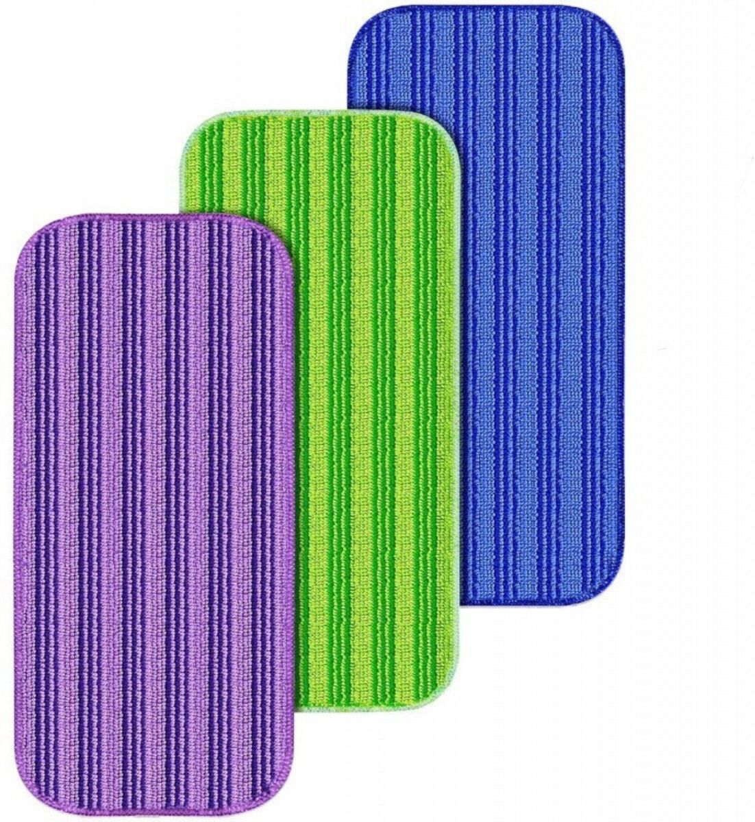 INF Weilida Mop Pad Heads (3er-Pack) kompatibel mit Swiffer Wet Jet - 12-inch Mikrofaser-Ersatzpads mit hoher Saugfähigkeit