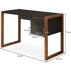 Idimex, Schreibtisch, Belinda (118 x 54 x 75 cm)
