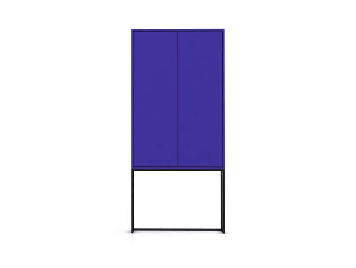 Armoire buffet 2 portes en MDF Bleu Prusse