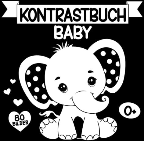 Ada Jülich - Kontrastbuch Baby: Schwarz Weiß Buch zur visuellen Stimulation für Neugeborene, ab 0 Monate - Preis vom 13.10.2026 19:28:25 h