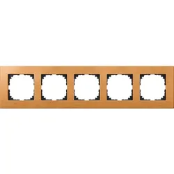 Merten Holzrahmen 5fach Buche MEG4055-3470
