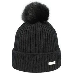 EISGLUT Herren Mütze Shellyl Merino, Größe ONE SIZE in Schwarz Schwarz