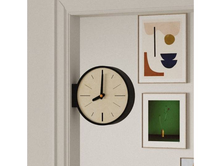 Horloge murale vintage double face, horloge murale de salon, horloge d'angle antique de luxe pour chambre à coucher, horloge de table silencieuse, décoration intérieure