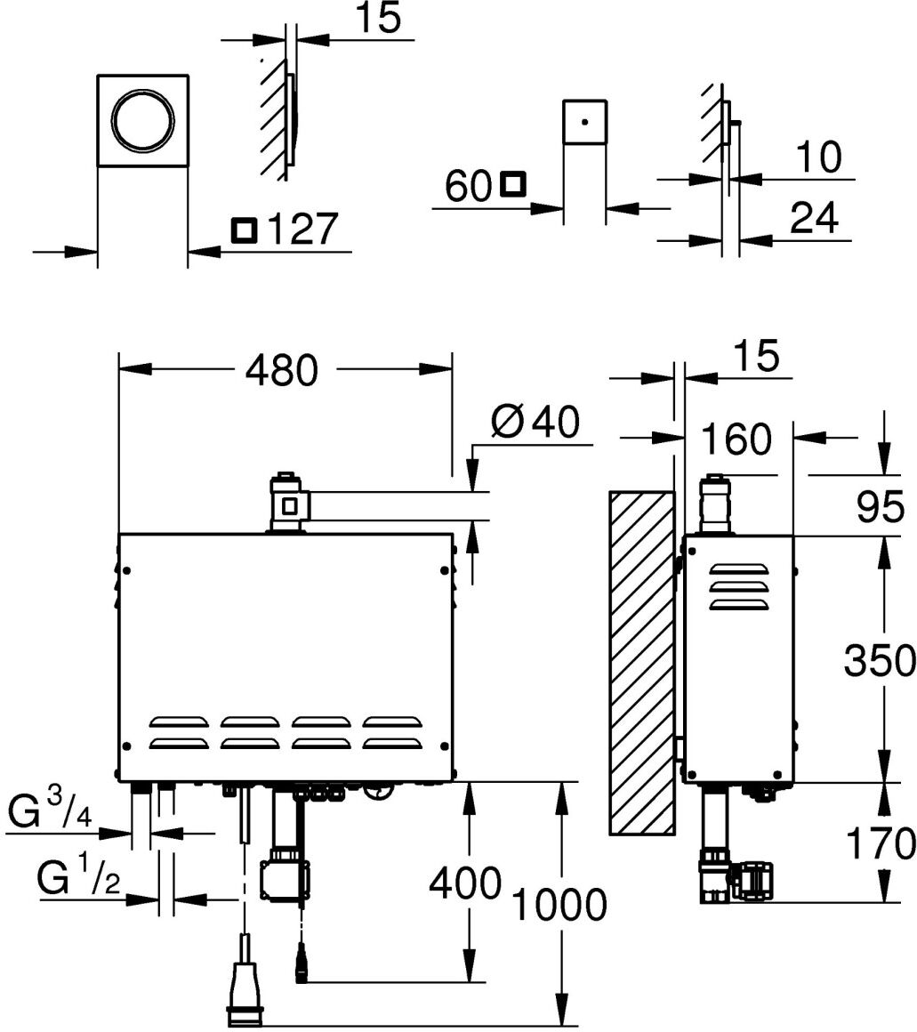 Grohe Dampfgenerator F-digital Deluxe 26828000